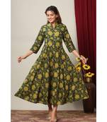  Cotton Floral Printed Anarkali Kurta for Women
