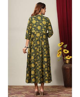  Cotton Floral Printed Anarkali Kurta for Women 3