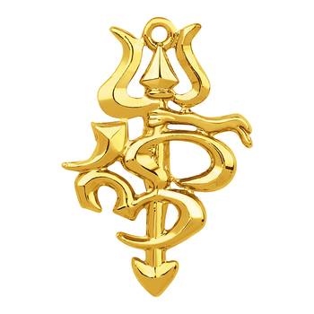 Gold crystal brooch 1
