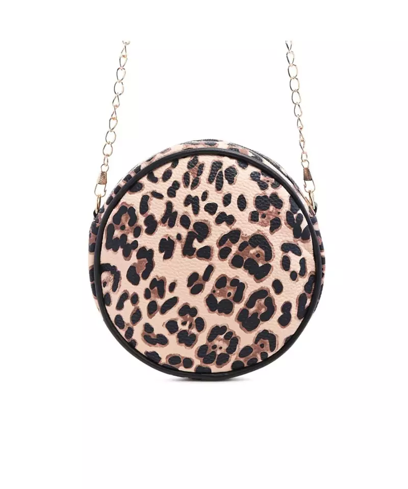 Beige Leopard Sling Bag