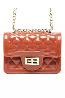 Pink Quilted Sling Bag