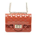 Pink Quilted Sling Bag