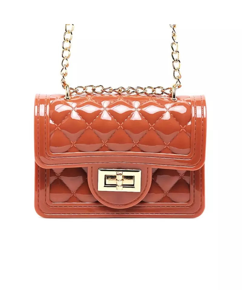 Pink Quilted Sling Bag