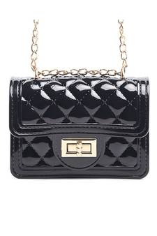 Black Quilted Sling Bag