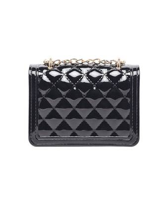 Black Quilted Sling Bag 4