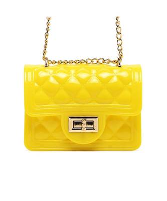 Yellow Quilted Sling Bag 1
