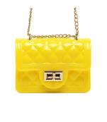 Yellow Quilted Sling Bag