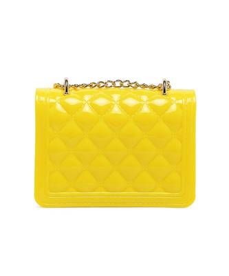 Yellow Quilted Sling Bag 4