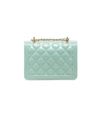Mint Green Quilted Sling Bag 4