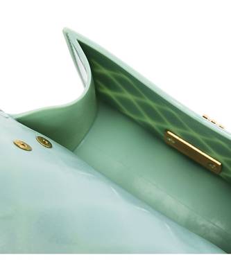 Mint Green Quilted Sling Bag 5