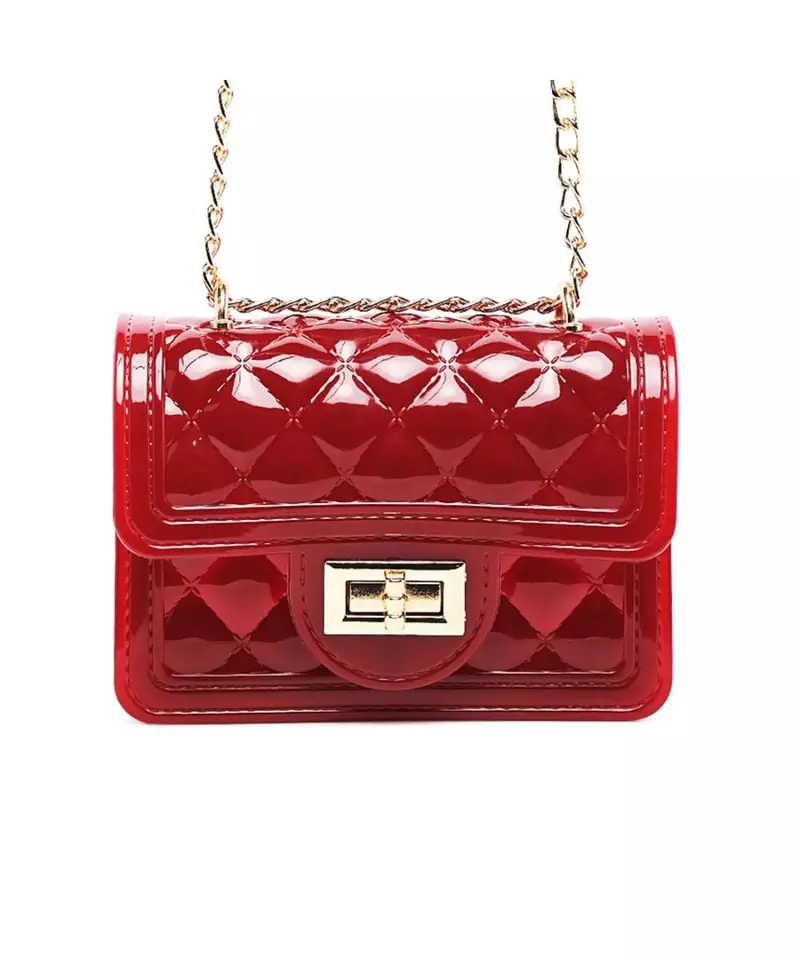 Red Quilted Sling Bag