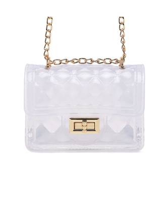 Clear Quilted Sling Bag 1