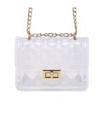 Clear Quilted Sling Bag