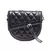 Black Quilted Saddle Sling Bag