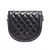 Black Quilted Saddle Sling Bag