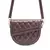 Brown Quilted Saddle Sling Bag