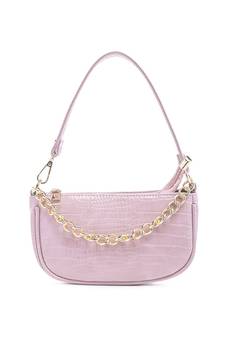Croc Hand Bag in Purple