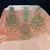 White Copper Base Gold Plated Kundan Light Weight Earrings Maangtika Set Combo