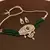 Green American Diamond Onyx Semi Precious Stone Beading Choker Necklace Set