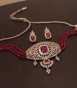 Maroon necklaces