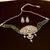 Green American Diamond Onyx Semi Precious Stone Beading Choker Necklace Set