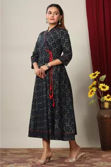 Women Floral Print Ankle Length Anarkali Kurti