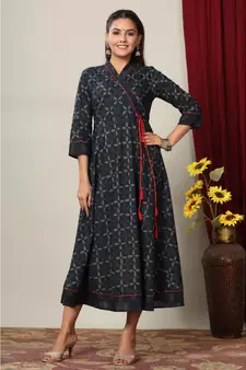 Women Floral Print Ankle Length Anarkali Kurti