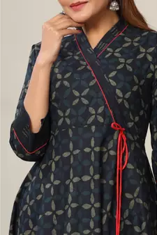 Women Floral Print Ankle Length Anarkali Kurti