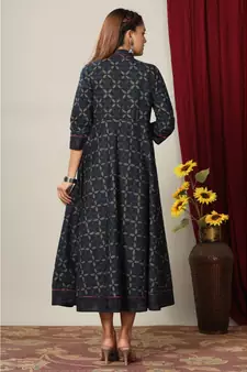 Women Floral Print Ankle Length Anarkali Kurti