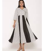 Women's Cotton Animal Print Anarkali Kurta