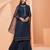 Blue thread embroidery pure georgette salwar