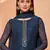 Blue thread embroidery pure georgette salwar