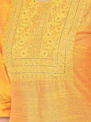 Span Yellow Embroidered A-Line Kurta 5