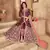Maroon embroidered art silk salwar kameez
