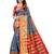 Grey woven cotton silk saree with blouse