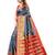 Grey woven cotton silk saree with blouse