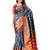 Grey woven cotton silk saree with blouse