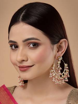 Red pearl earrings 1