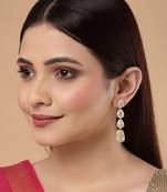 Green pearl earrings