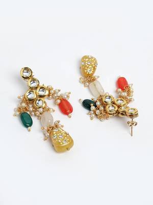 Yellow pearl earrings 3