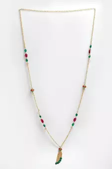 Green pearl necklaces