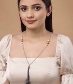 Grey pearl necklaces