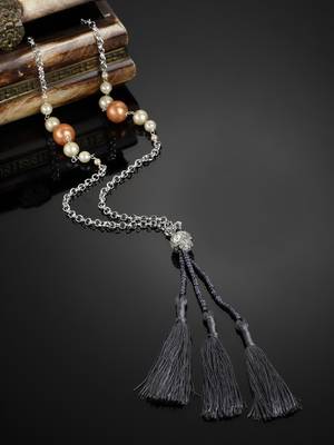 Grey pearl necklaces 2