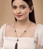 Purple pearl necklaces