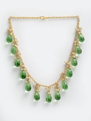 Green pearl necklaces 3