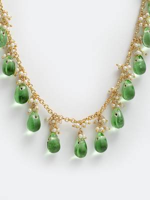 Green pearl necklaces 4