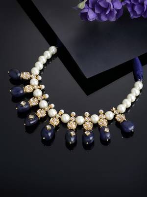 Blue pearl necklaces 2