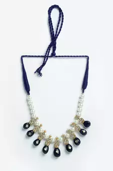 Blue pearl necklaces