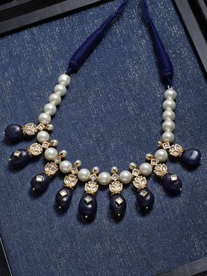 Blue pearl necklaces 5