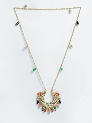 Gold pearl necklaces 3